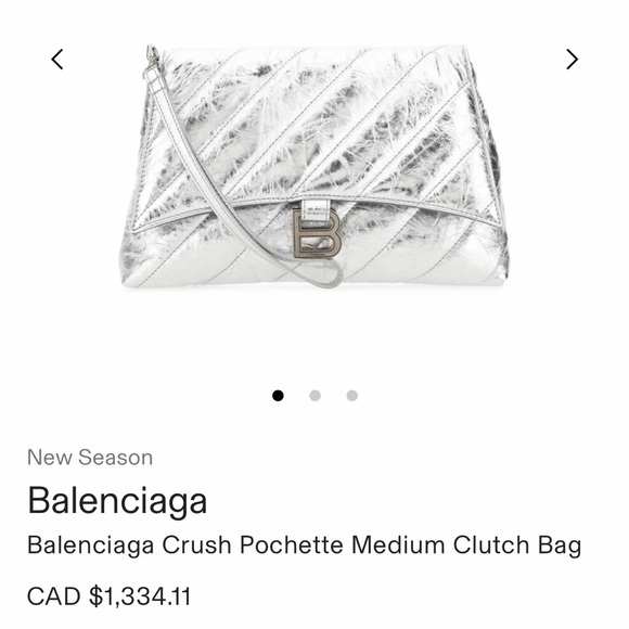 Balenciaga Handbags - Balenciaga crushed leather pochette
